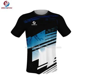 Qucik Dry昇華印刷ロゴスポーツメンズシャツ