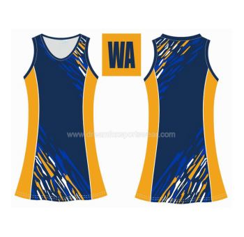 昇華したセクシーな女性のネットボールジャージーデザイン
